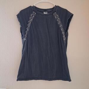 Exist Women's Sleeveless Top with Lace-up Detail, XL